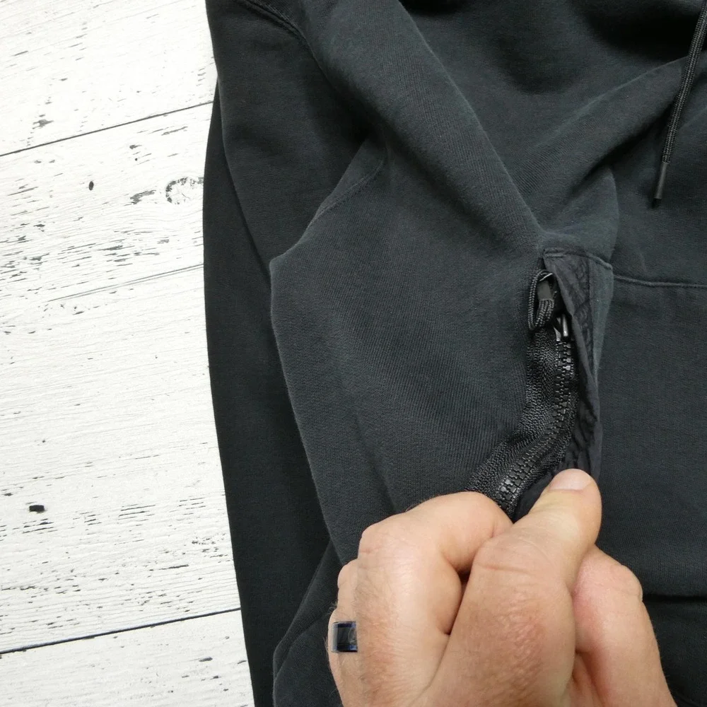 Jordan 23 Engineered Hoodie Mens Large Black Pullover Fleece Sweatshirt Pocket
